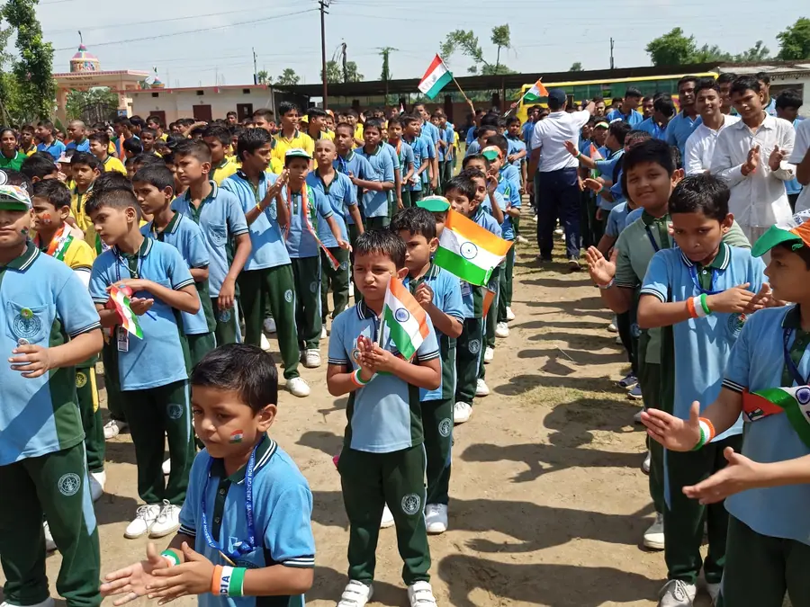 Students on Republic Day