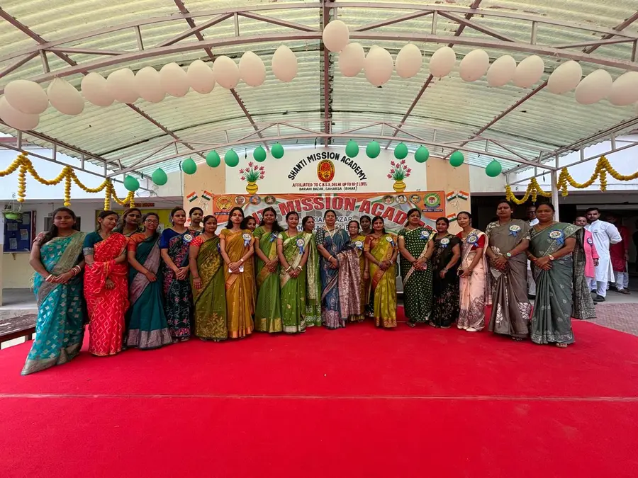 The teachers on stage