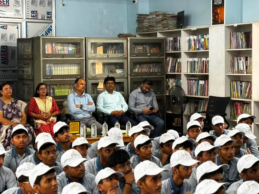 A meeting in the library