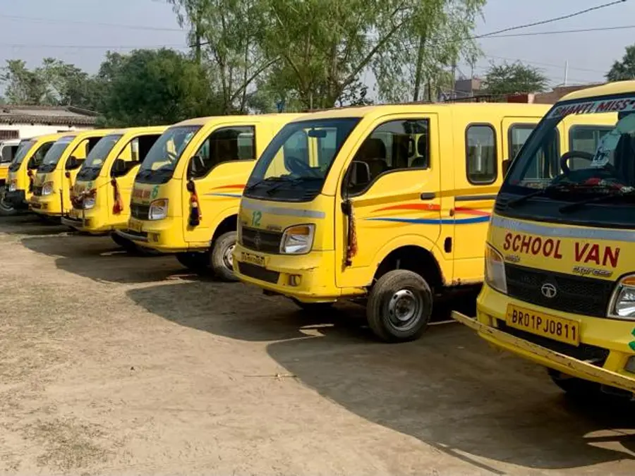 The school van fleet
